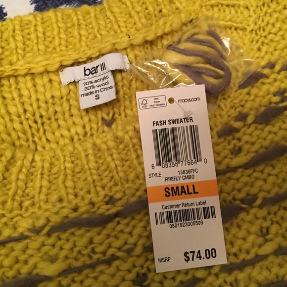 New with tags Bar lll sweater - Picture 5 of 7