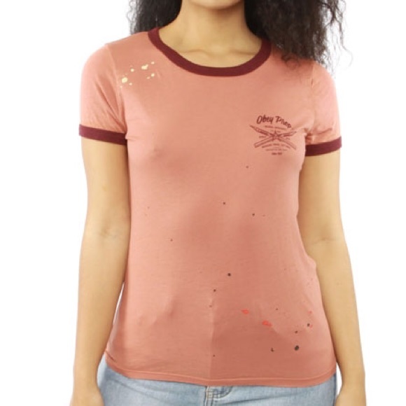 Obey women's "Mural Services" Shirt