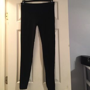 Solid Black Leggings Juniors Size Large