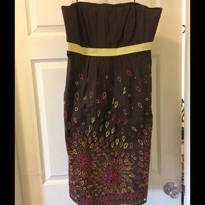 Anthropologie Tabitha strapless dress size 10