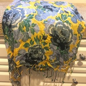 Isaac Mizrahi Live Floral Scarf