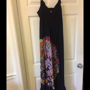 Kensie maxi dress with multi-color flower size M