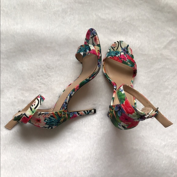 Mix No 6 Floral Strap Heels
