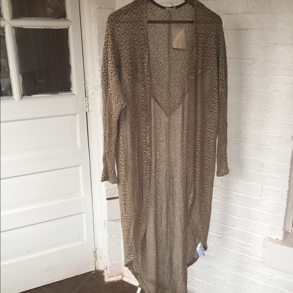 Ecote Mixed Maxi Cardigan