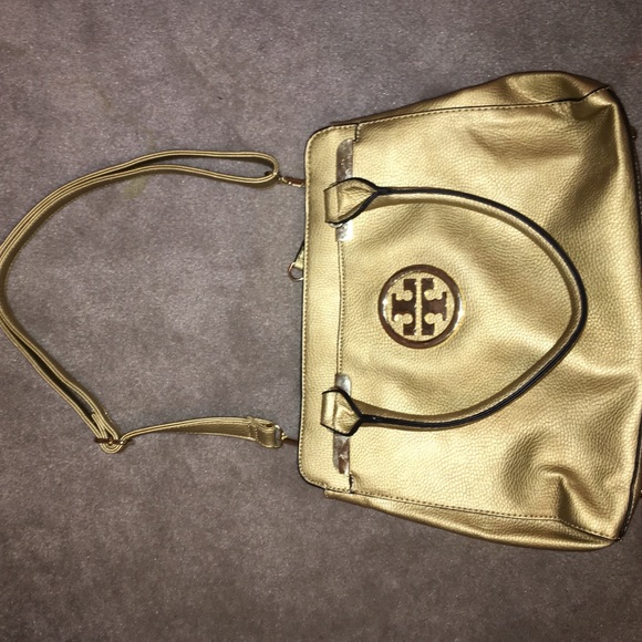 Tory Burch gold purse