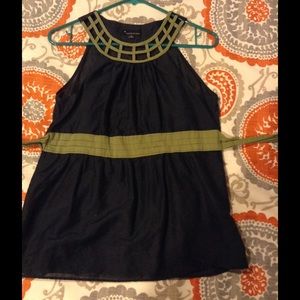 Forever 21 dark blue cut out tank