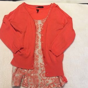 Cardigan with tank top