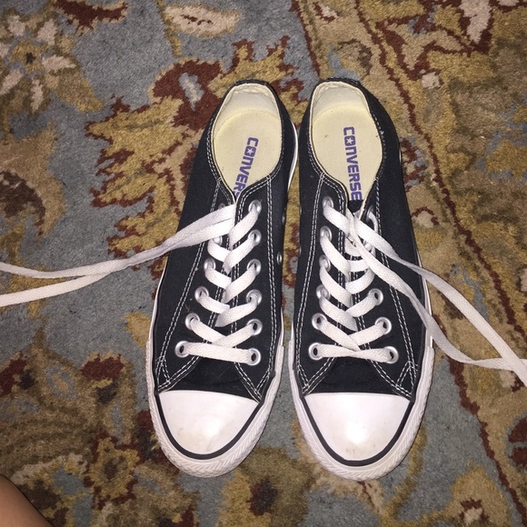 Black low top Converse