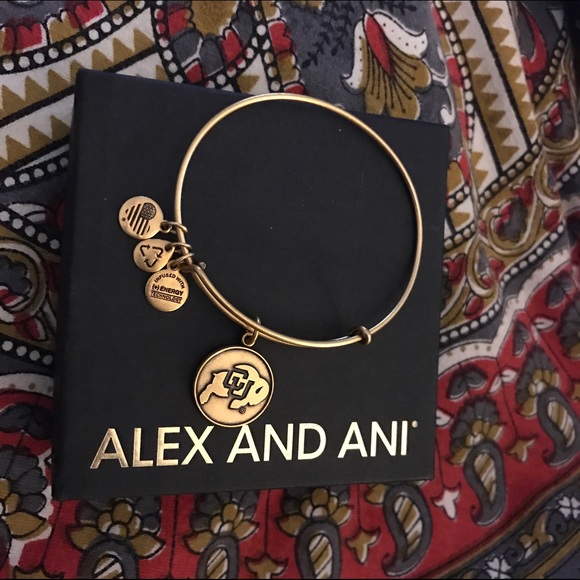 University of Colorado Charm Gold Charm Bangle