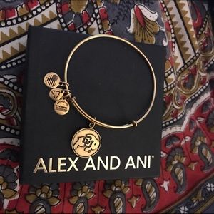 University of Colorado Charm Gold Charm Bangle