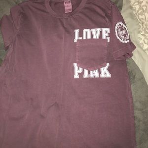 Purplish plum color PINK shirt short sleeve