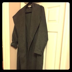 Halston Grey Duster, never worn with tags.