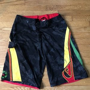 Quicksilver Rasta reggae boardshorts