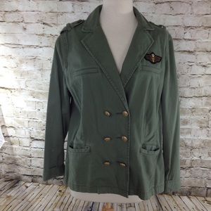 Cabi olive green military like jacket