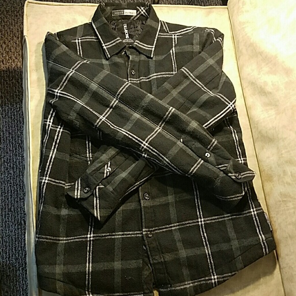 Padded thermal Flannel button down.