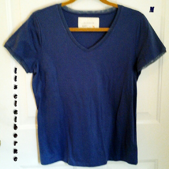 LA$T chance! 💛Pretty blue v-neck SS tee💛