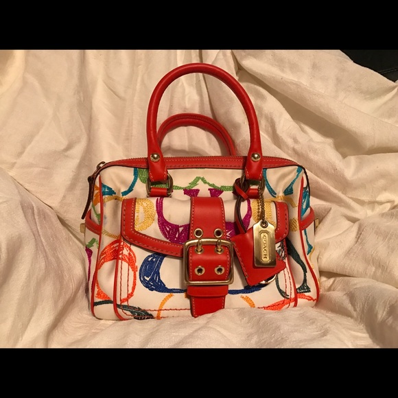 Coach Scribble Satchel #1857