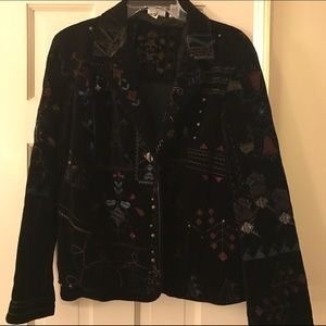 Chico's black western style jacket