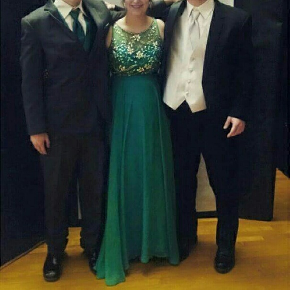Teal Prom Dress