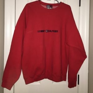 Vintage Red Vintage Tommy Hilfiger Sweatshirt