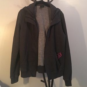 Casual Fox Hooded Logo Jacket