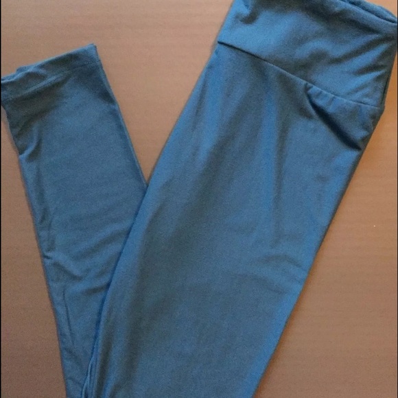 Solid Blue OS Lularoe Leggings