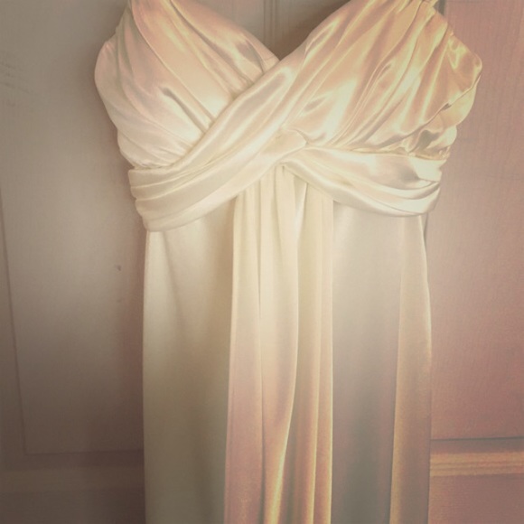 Silky White/Cream Rose Dress