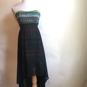 Aztec pattern maxi dress