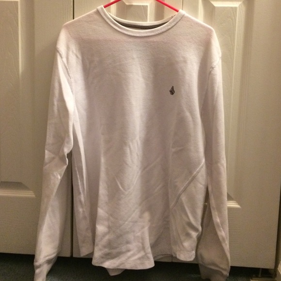 White, long sleeve, Volcom shirt