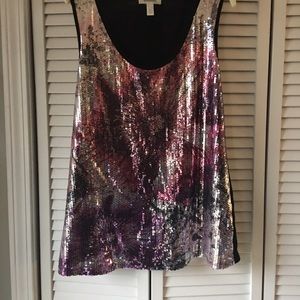 Beautiful sequin sleeveless top