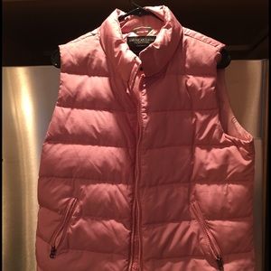 Pale pink AE puffy vest