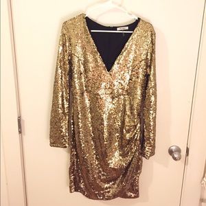 Gold Sequin Dress