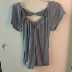 Grey blouse top