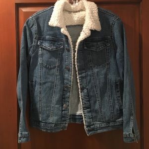 AFENDS Denim Club Sherpa Jacket