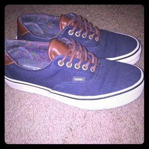 Blue Unisex Vans, Mens 7 Womens 8.5