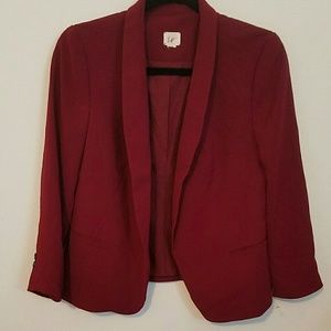 Loft Ann Taylor maroon blazer