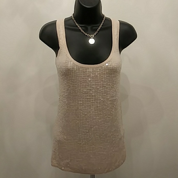 bebe Sequin Top