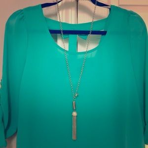 Long Tassel Pendant Necklace