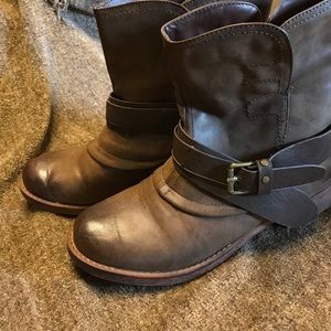 Wide Calf Brown Boots