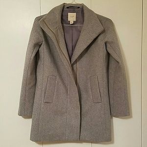 J.Crew long gray winter jacket