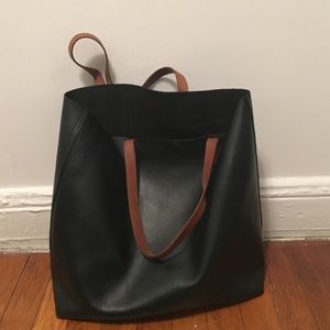 Black Madewell leather tote