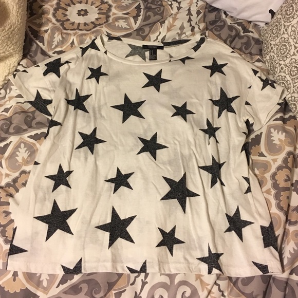 Black & white star patterned shirt