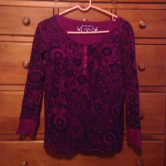 Mossimo Supply Co sz L 100% cotton long sleeve top - Picture 1 of 4