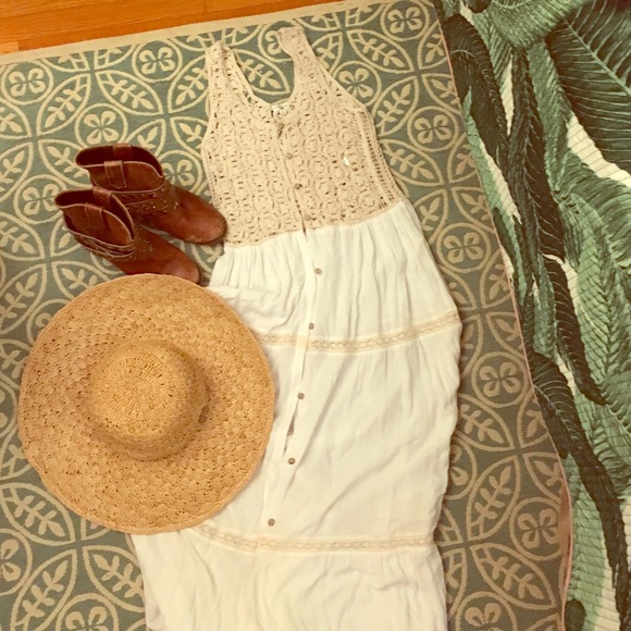 Bohemian white dress