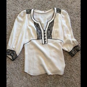 Rebecca Taylor cream work top