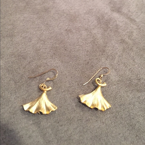 Ginkgo Leaf Earrings