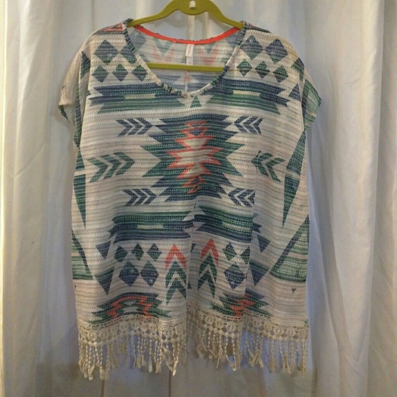 Poncho style shirt