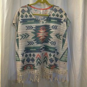 Poncho style shirt