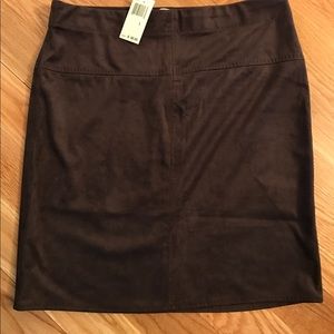 NWT - micro faux-suede pencil skirt