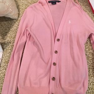 Pink cardigan